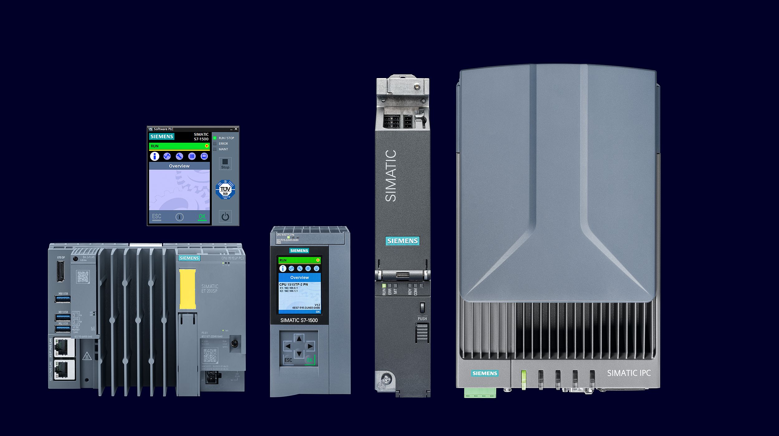 Aile görüntüsü SIMATIC S7-1500 T-CPU