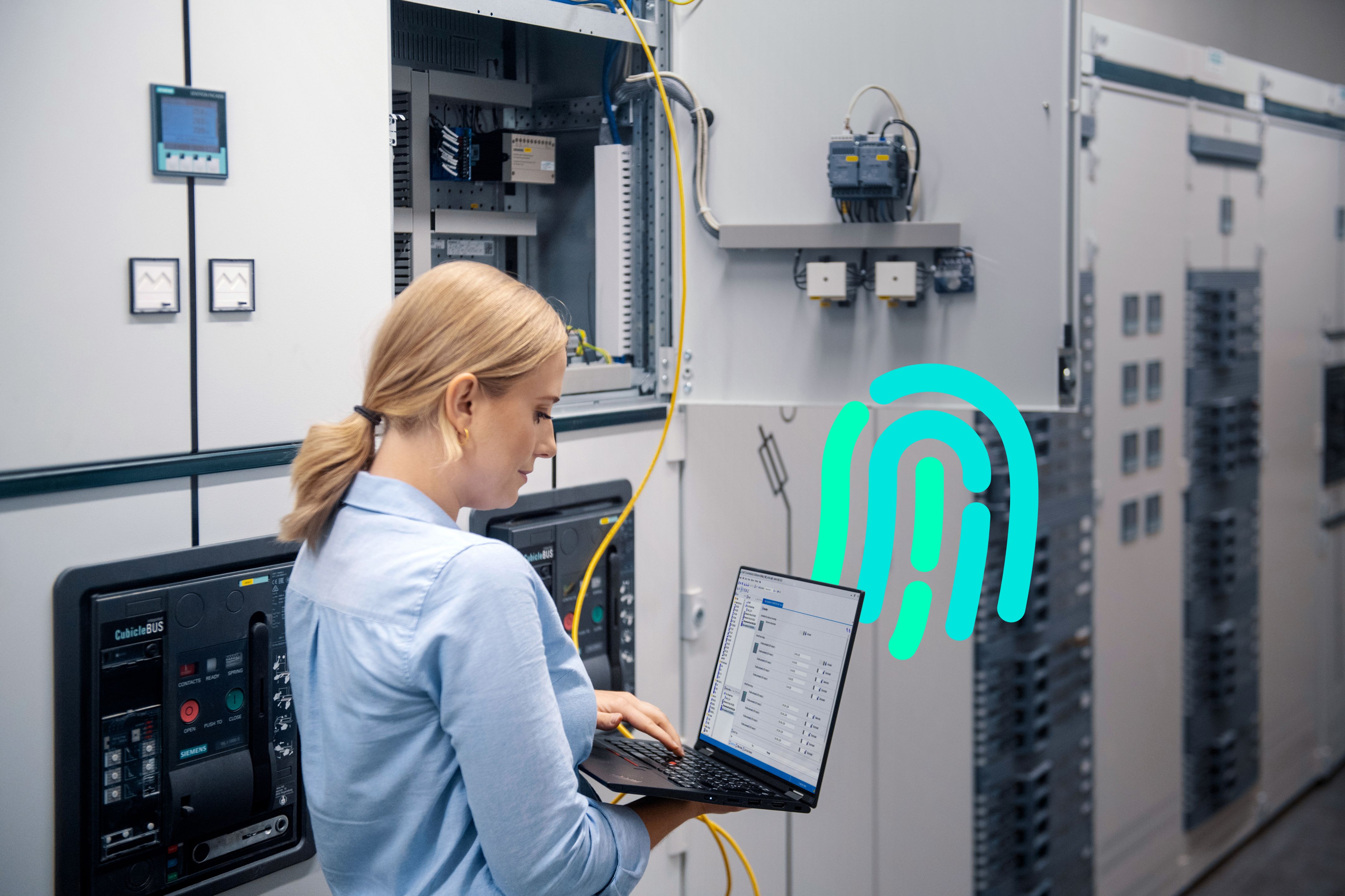 integrated power distribution visual for cybersecurity in low-voltage