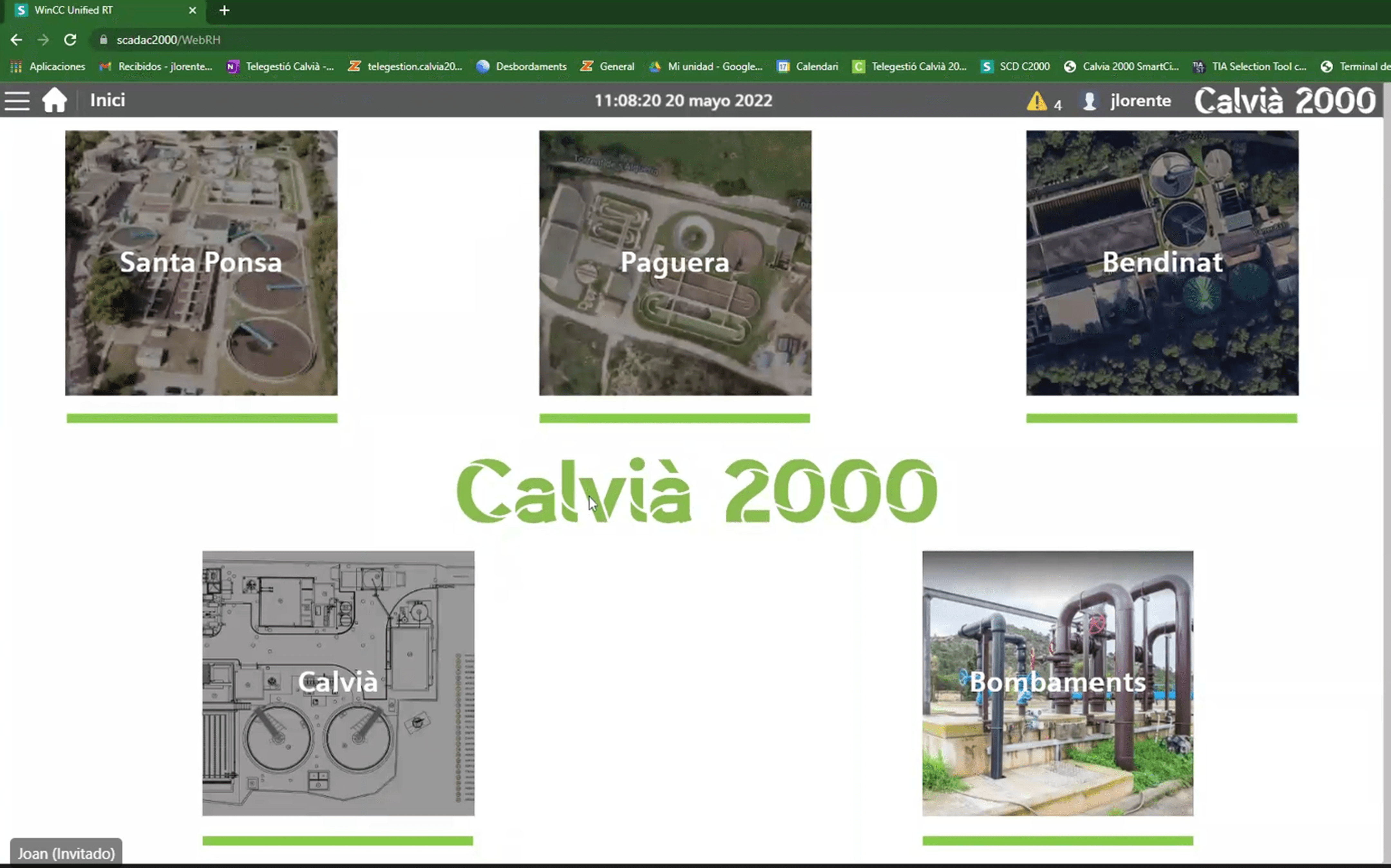 A collage showing five Calvià 2000 plants