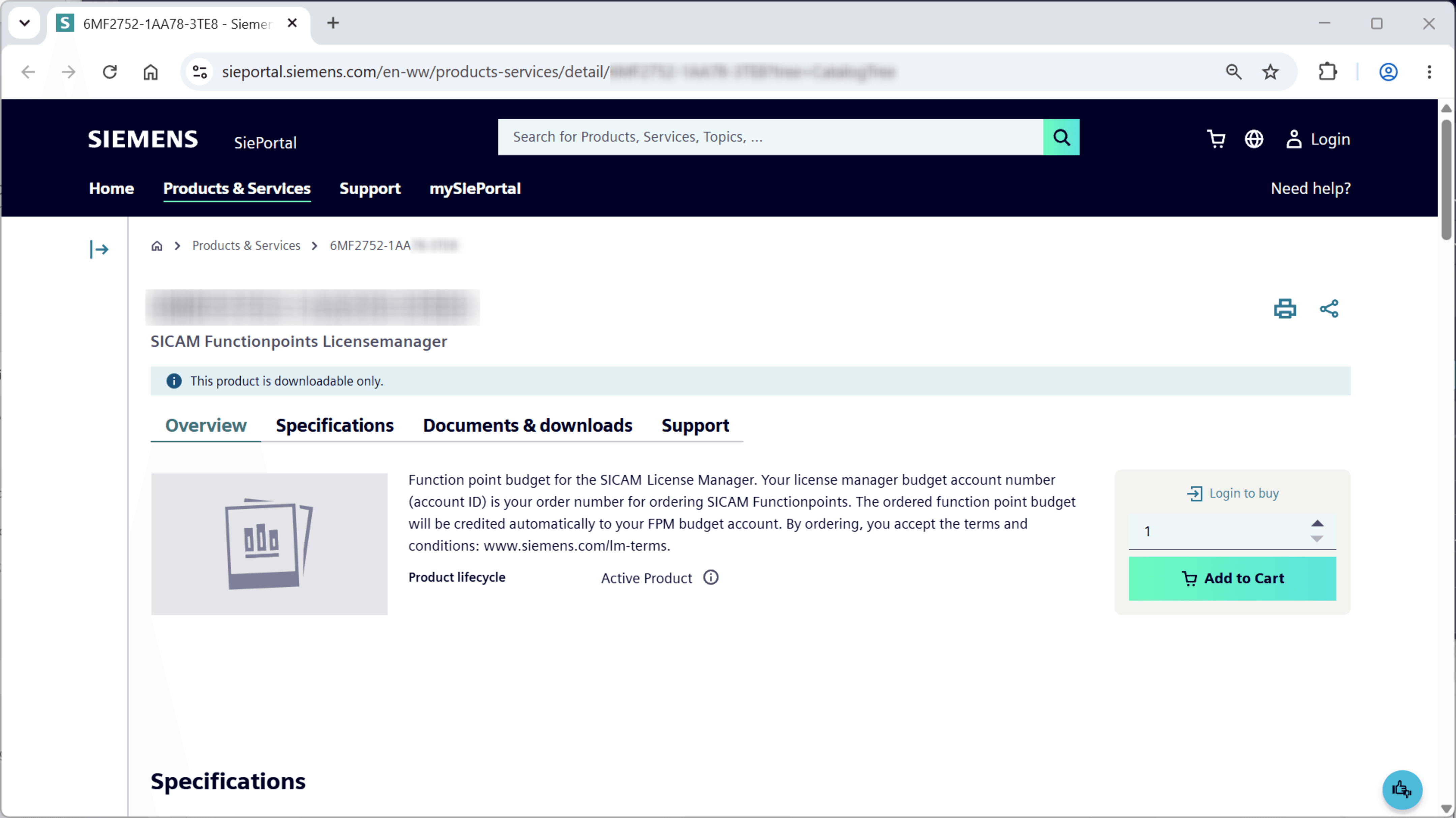 License Manager - Functionpoints Licensemanager on SiePortal