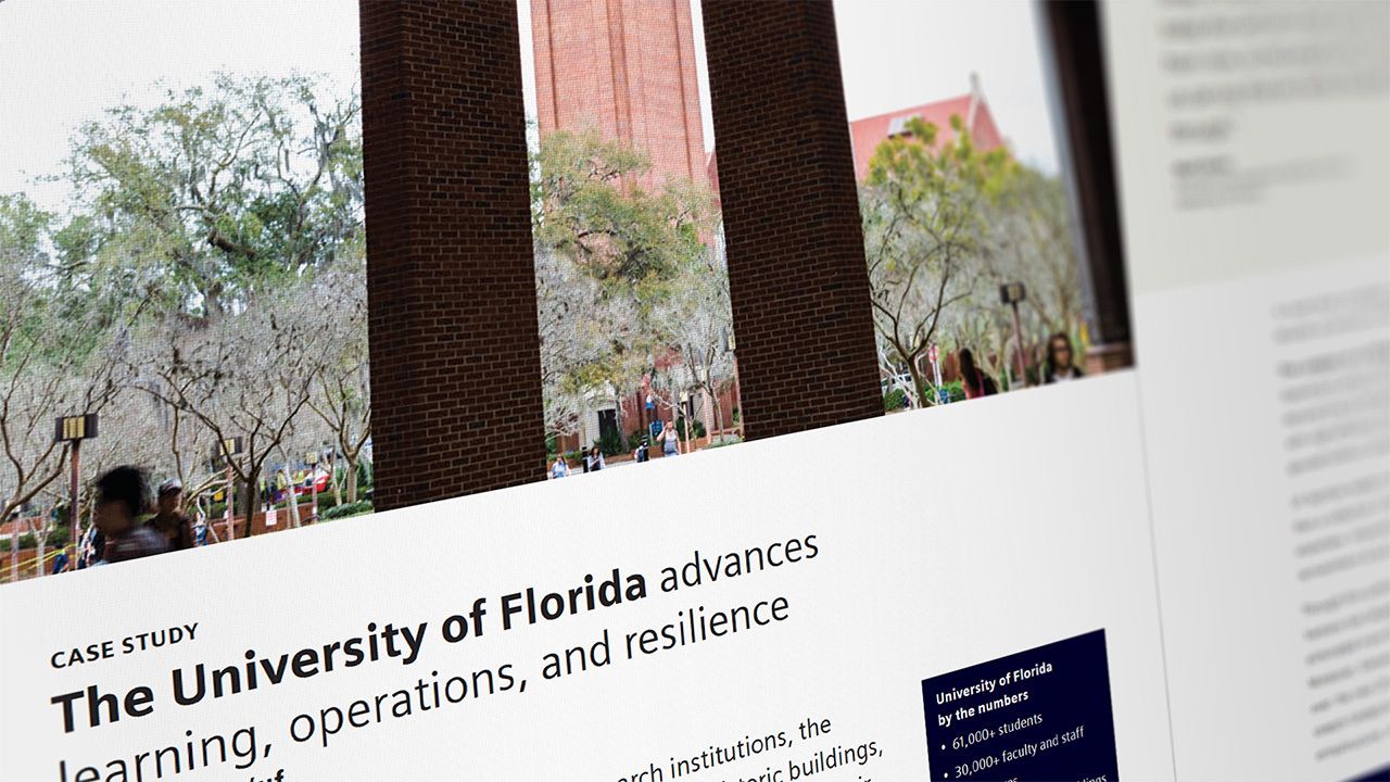 Flyer: Case study University of Florida