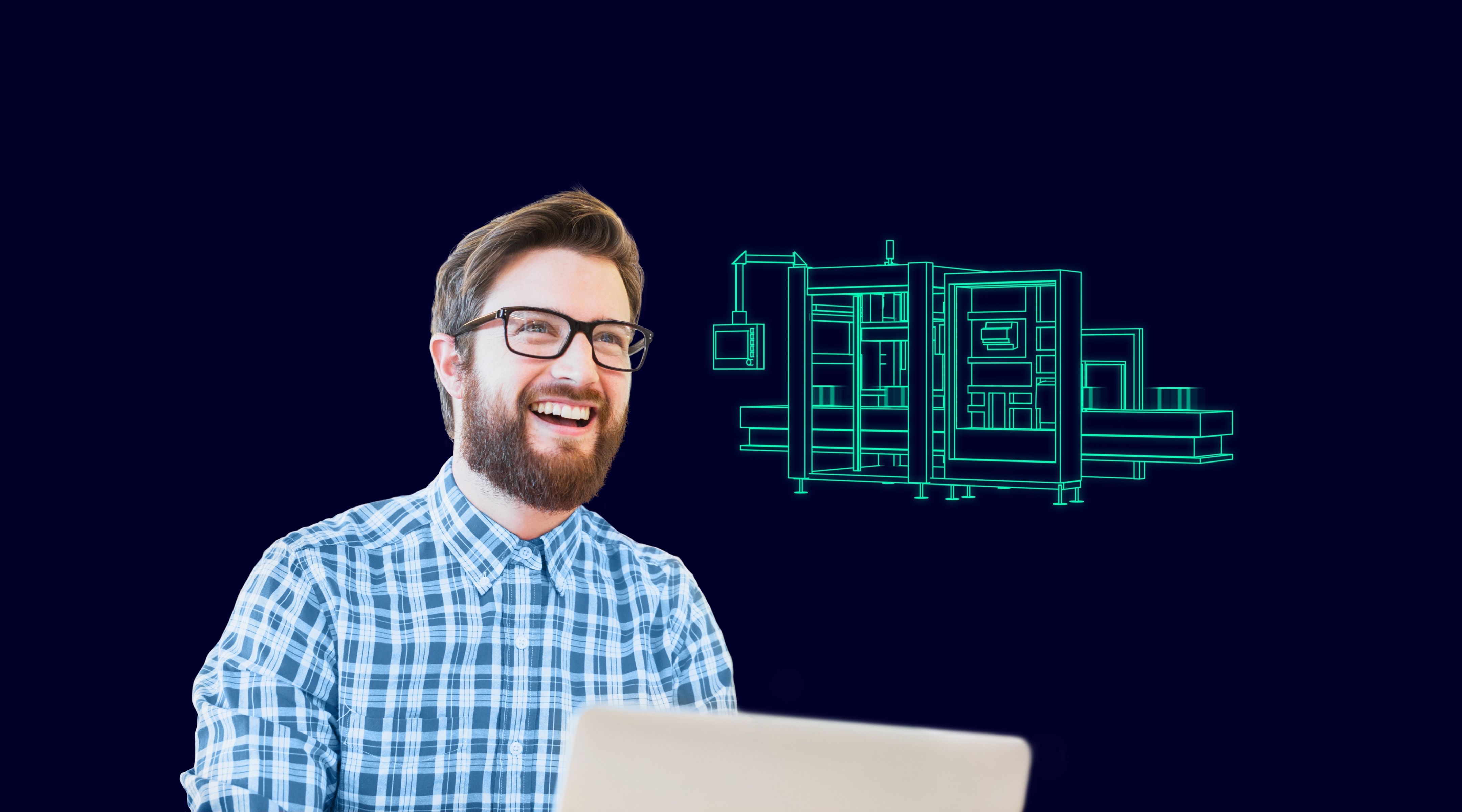 Simulation of machines, cells, or lines with the Digital Twin