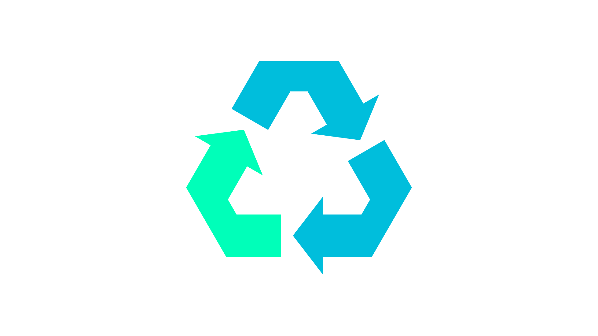Ícone mostrando setas em um círculo, representando a reciclagem