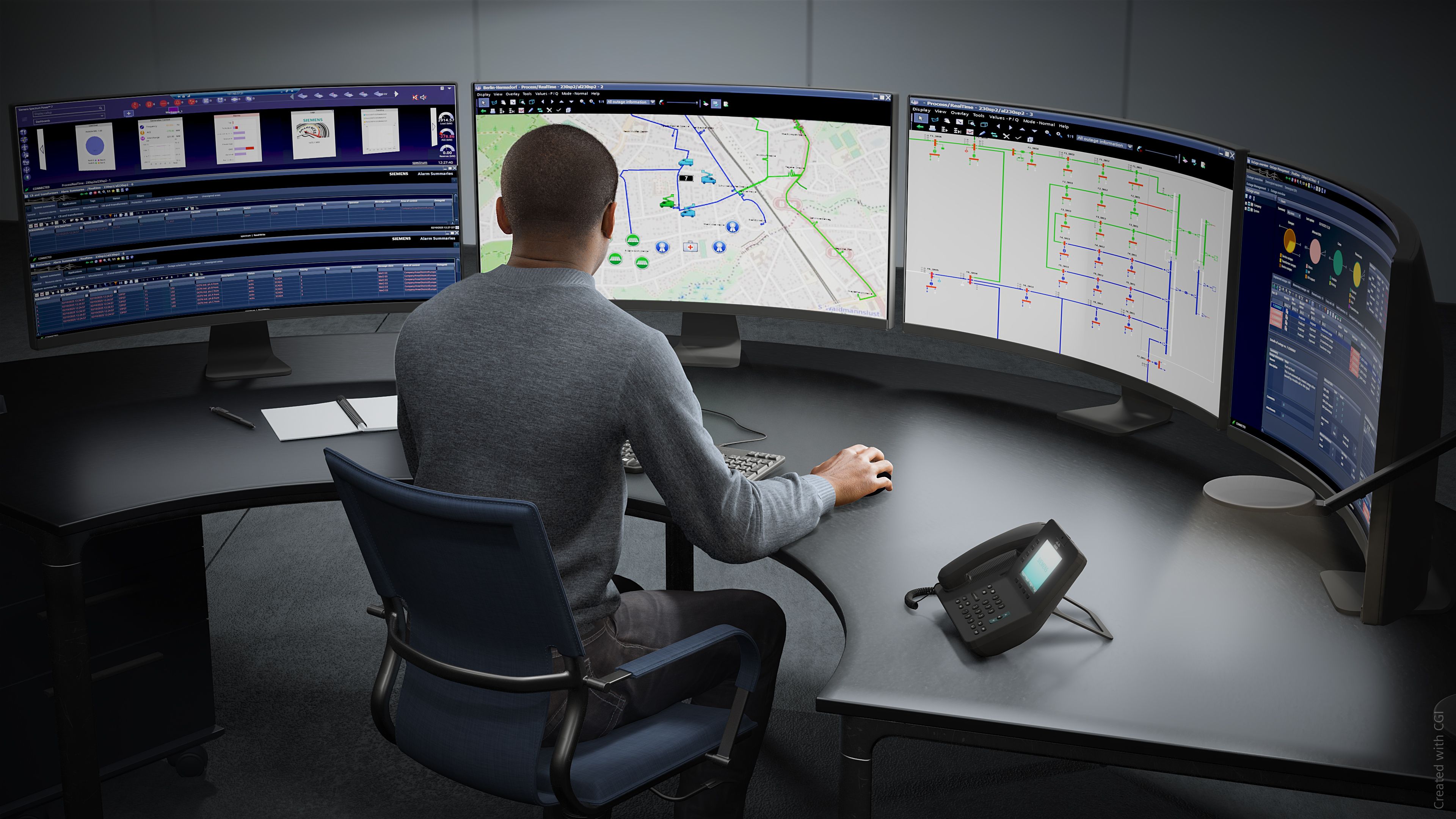Spectrum Power 7 ADMS Control Center Visual Cockpit