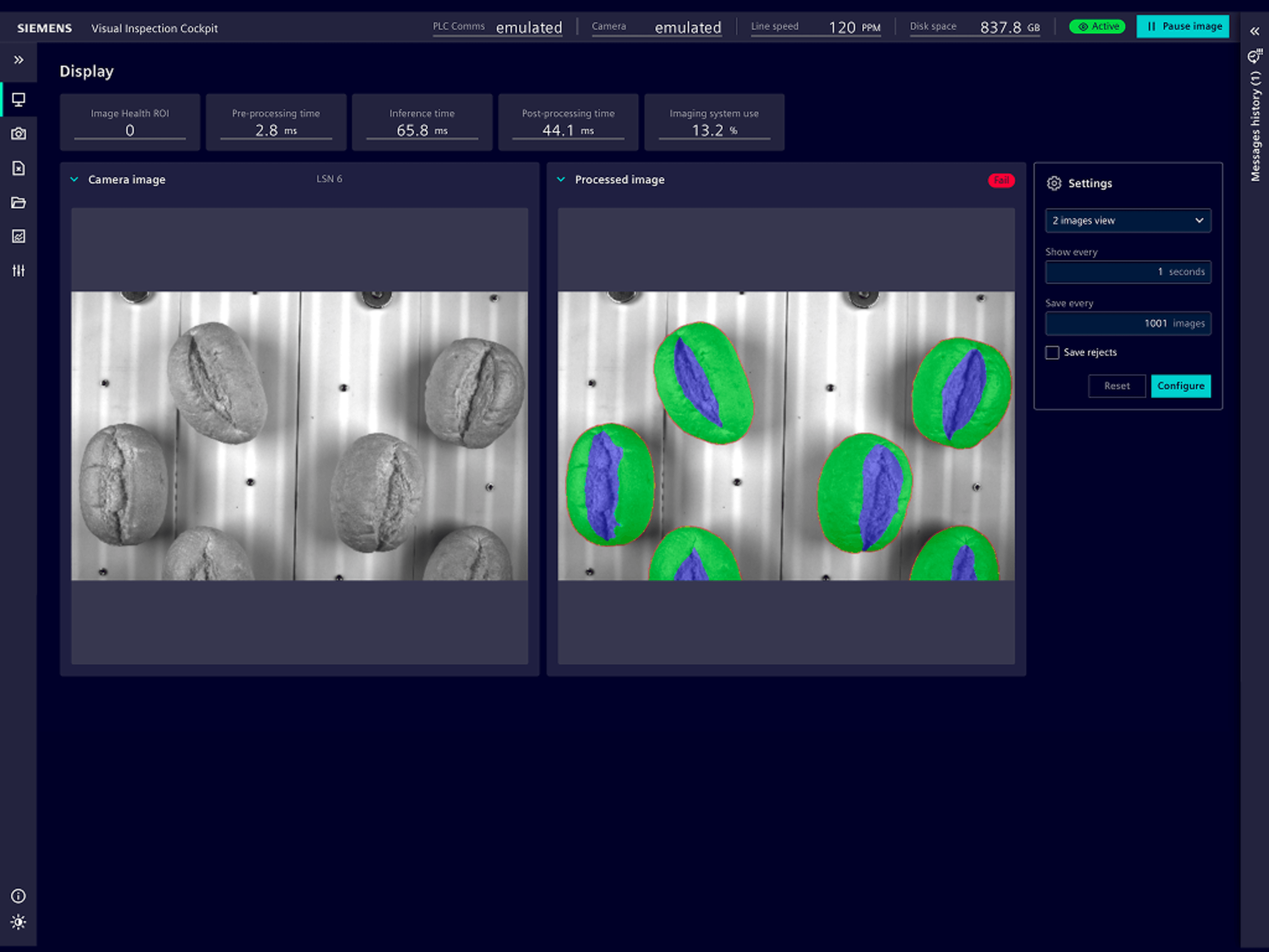 Visual Inspection Cockpit Screencast - Size 4:3