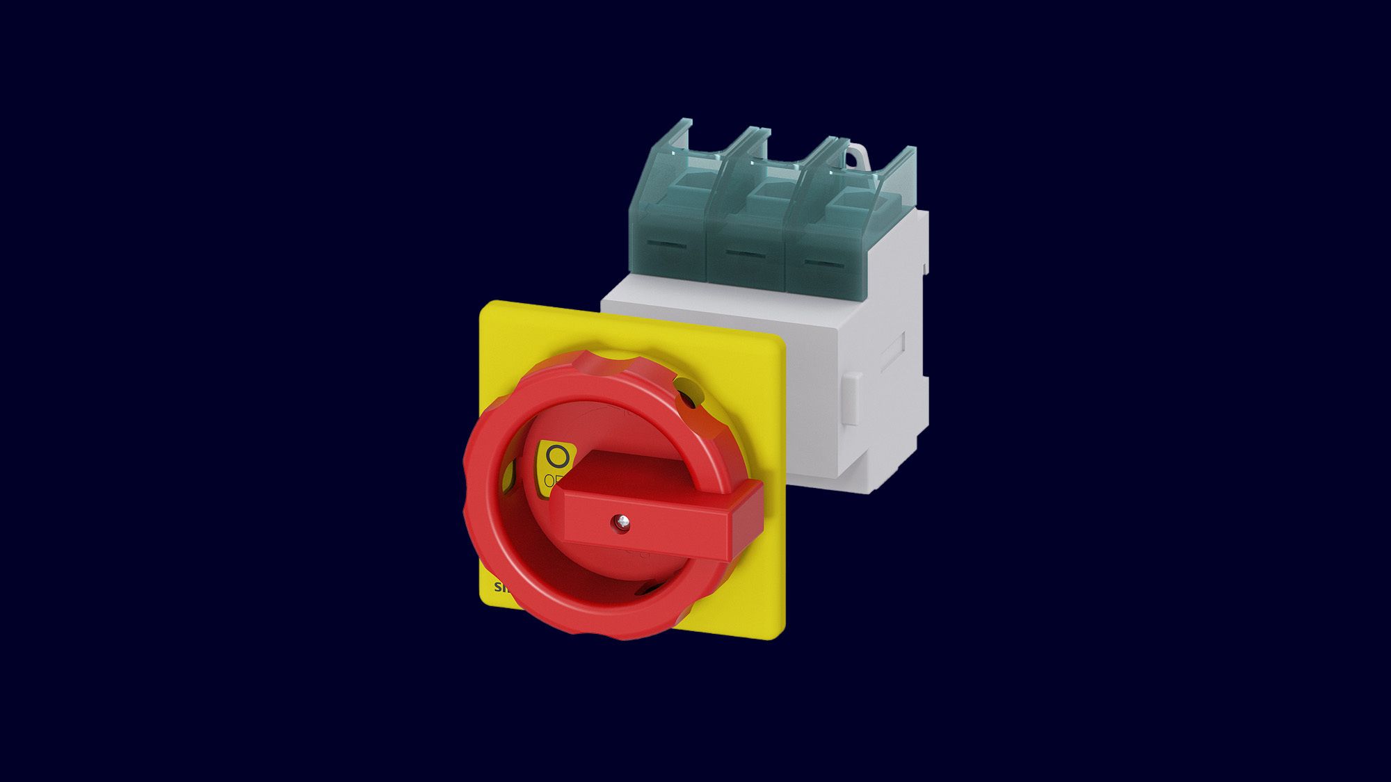 Rendering of a 3LD main control and EMERGENCY-STOP switching device