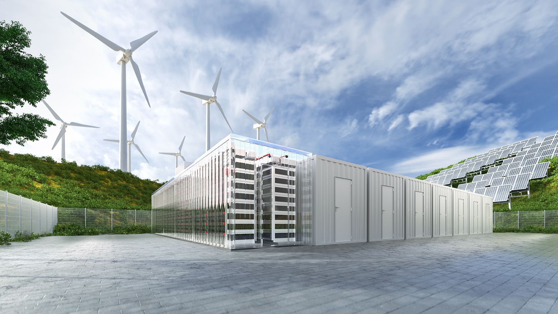 Vizuálny kľúč na akumuláciu energie lítium-iónovej batérie (16:9)