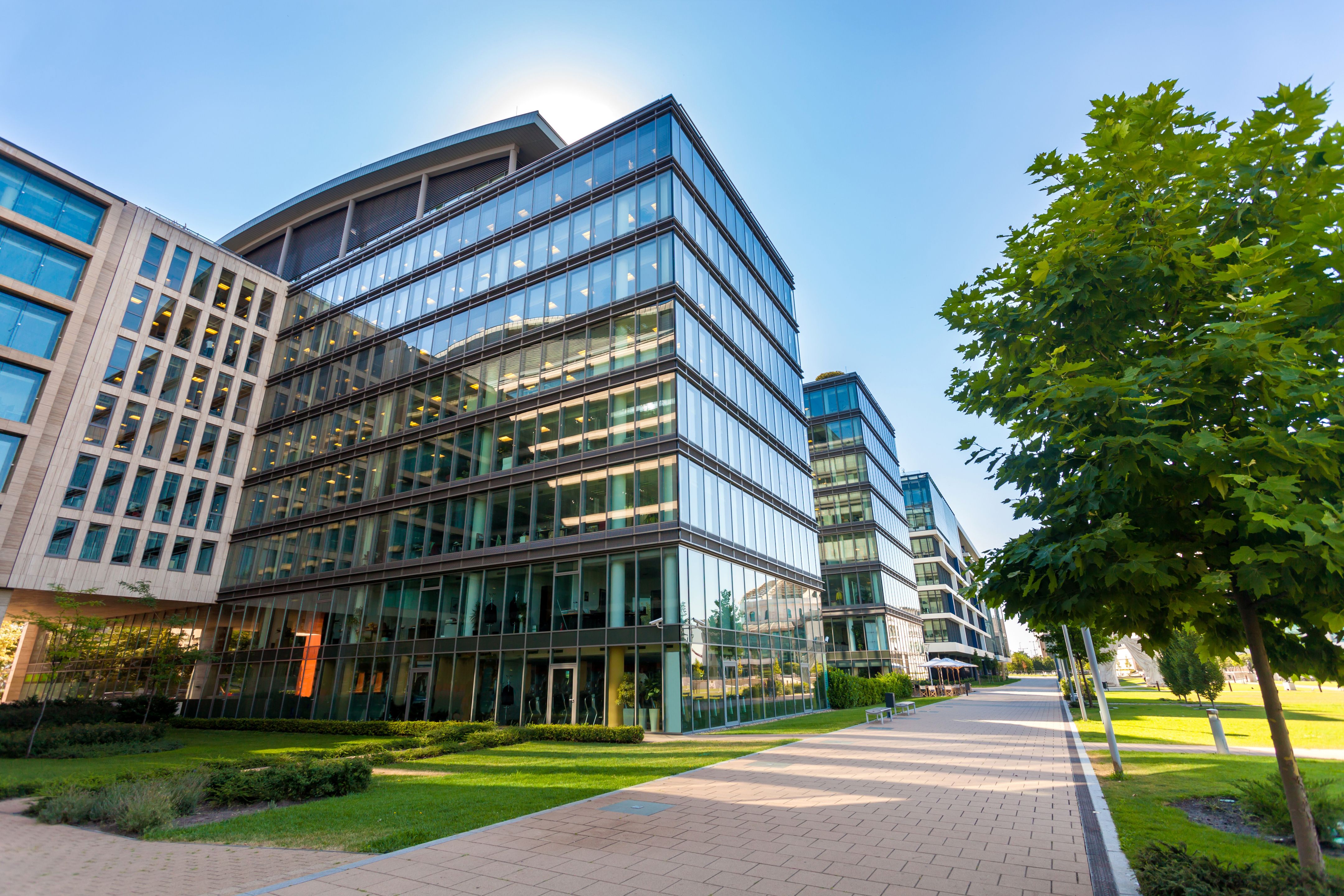 Modern building representing the fire protection quick check for a future-ready fire safety