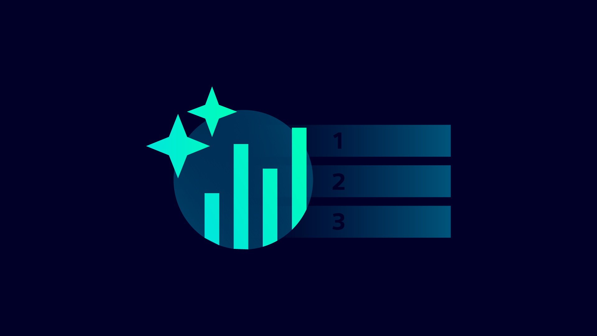 Illustration of a AI logo connected to buildings
