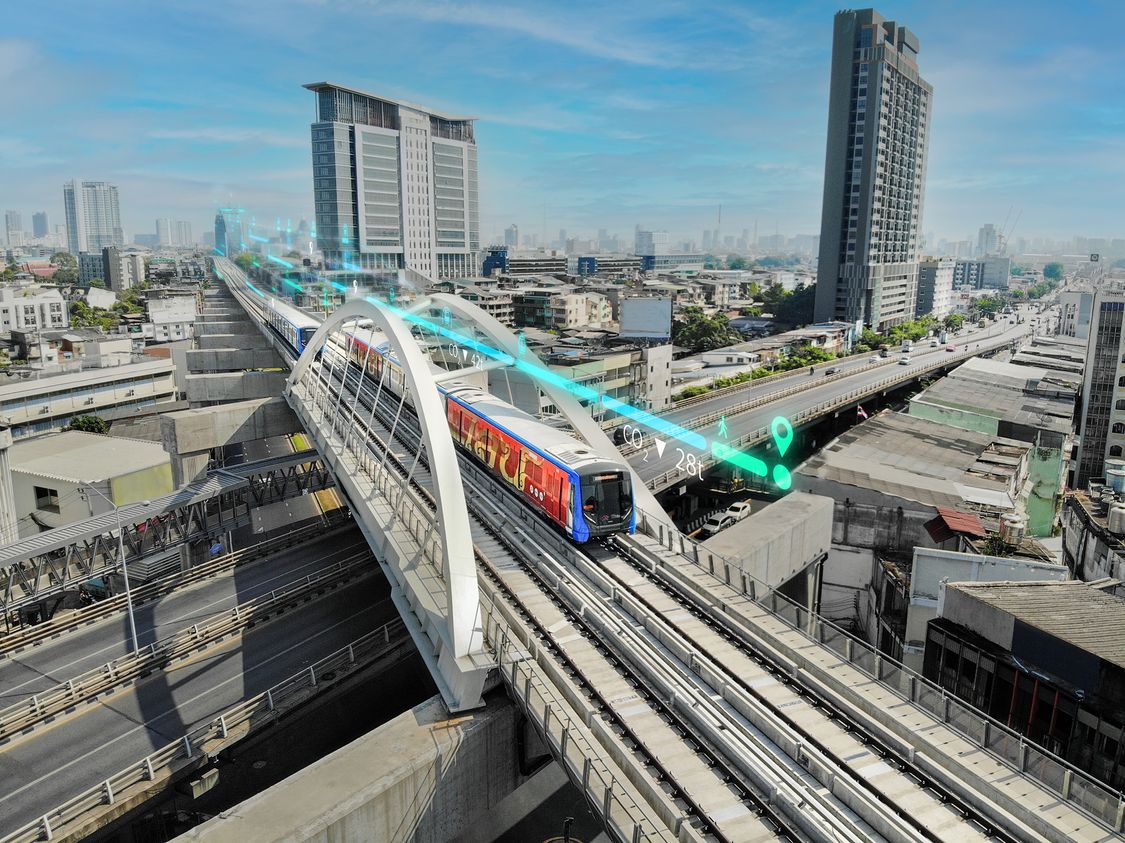 Metro train in Bangkok