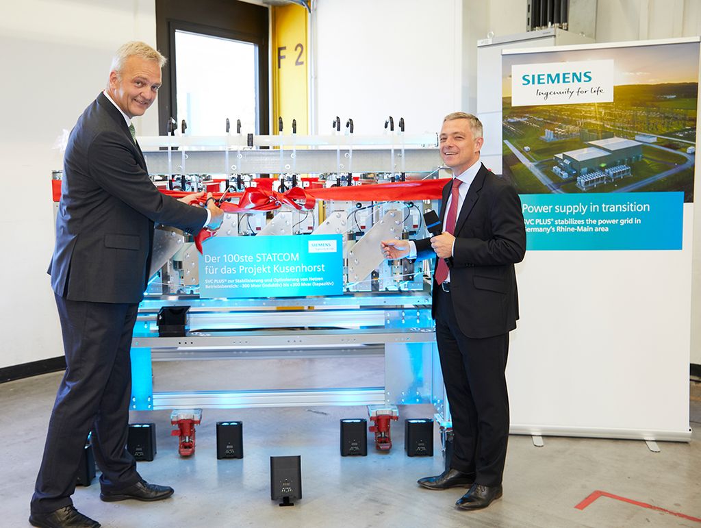 Handover of the 100th static synchronous compensator