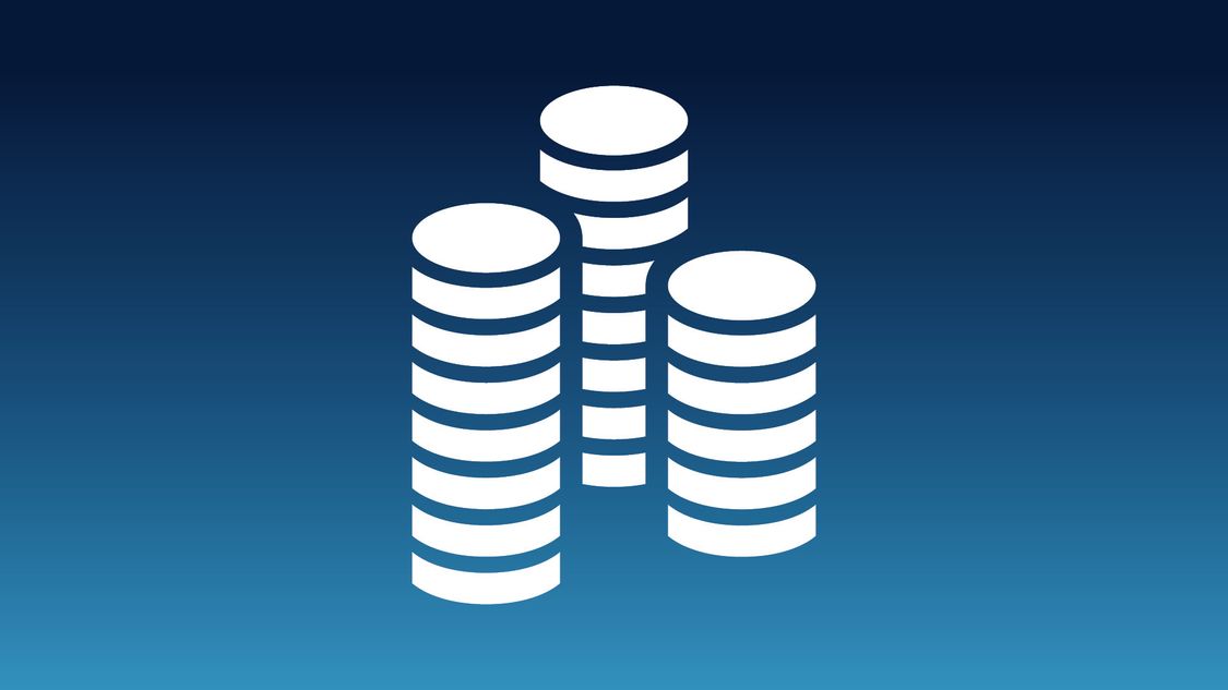 Icon showing a stack of coins