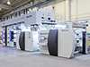 Image Mizarflex machine general view with stack printing tower, winder and unwinder 