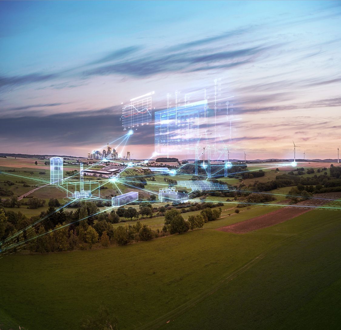 Siemens energy with digital overlay image
