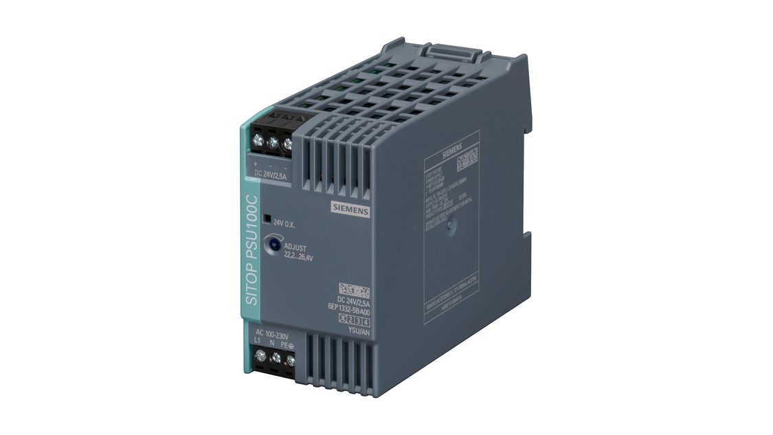 产品图片 - SITOP PSU100C，单相，DC 24 V/2.5 A