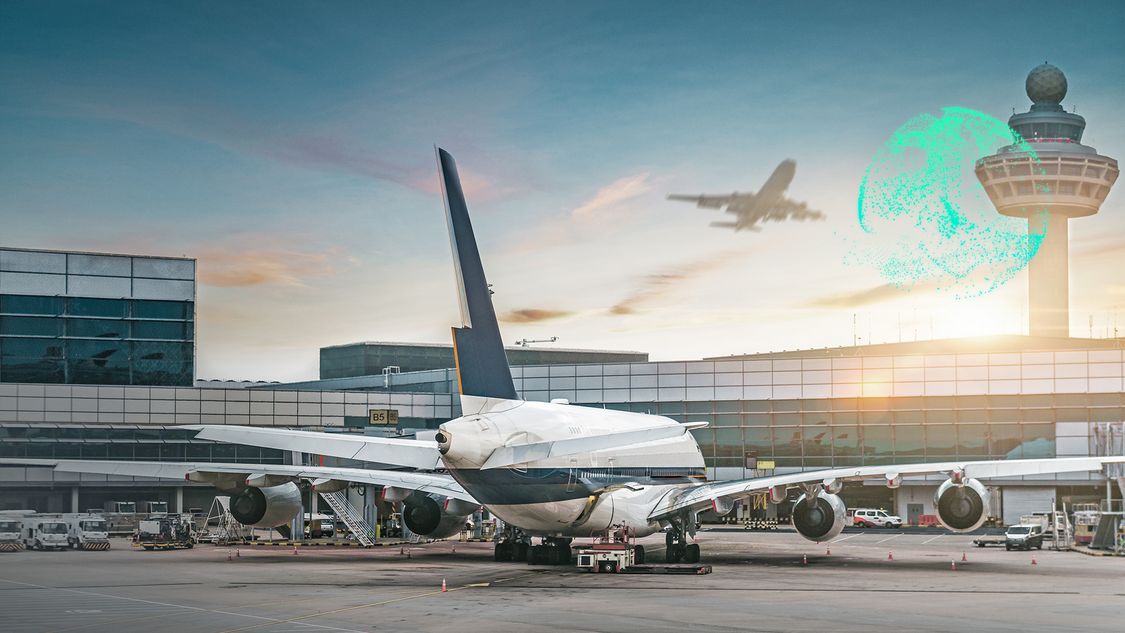Drahtlose Kommunikation mit RUGGEDCOM WIN für AeroMACS zum Informationsaustausch auf Flughäfen zwischen Tower und Flugzeugen