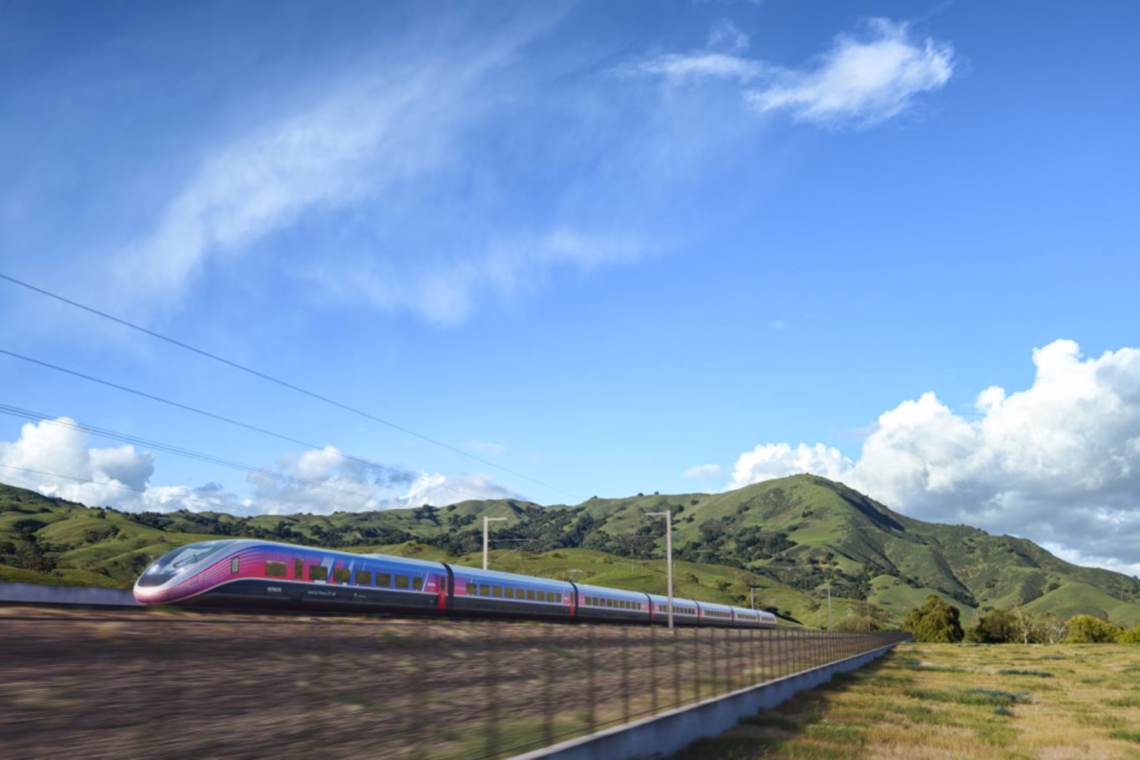California High Speed Rail Rendering Siemens Mobility California High Speed Rail Rendering