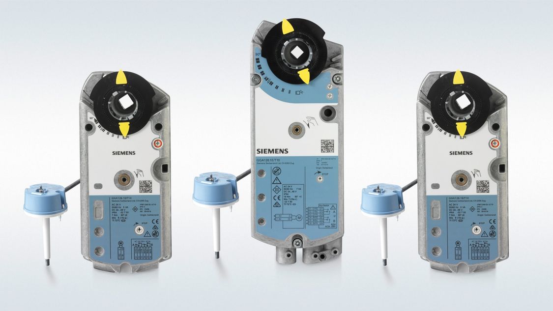 Damper actuators (OpenAir) | HVAC products | Siemens Global