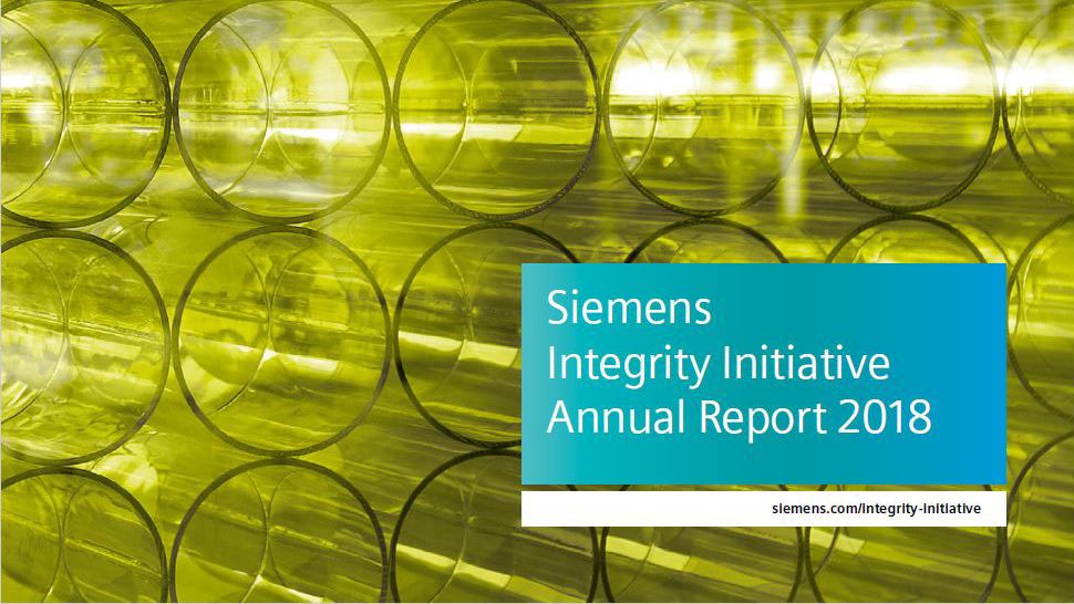 Siemens Integrity Initiative – Annual Report 2018