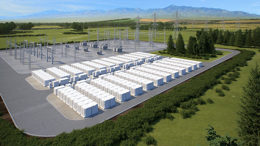 Visualization of the battery storage plant that Madeira’s energy provider, Empresa de Electricidade da Madeira (EEM) ordered from Siemens and Fluence. The project helps EEM to optimize its renewable energy integration and contributes significantly to increasing the share of renewable power to around 50 percent in its energy mix.