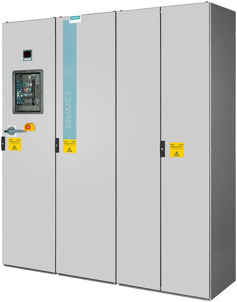 Liquid cooling in Siemens converters reduces energy consumption