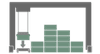 Visualization of landing on horizontal transport