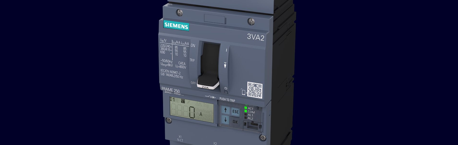 ED23B060L Siemens Sentron Series Molded Case Circuit Breaker 3p 240v 60a 10KA... 