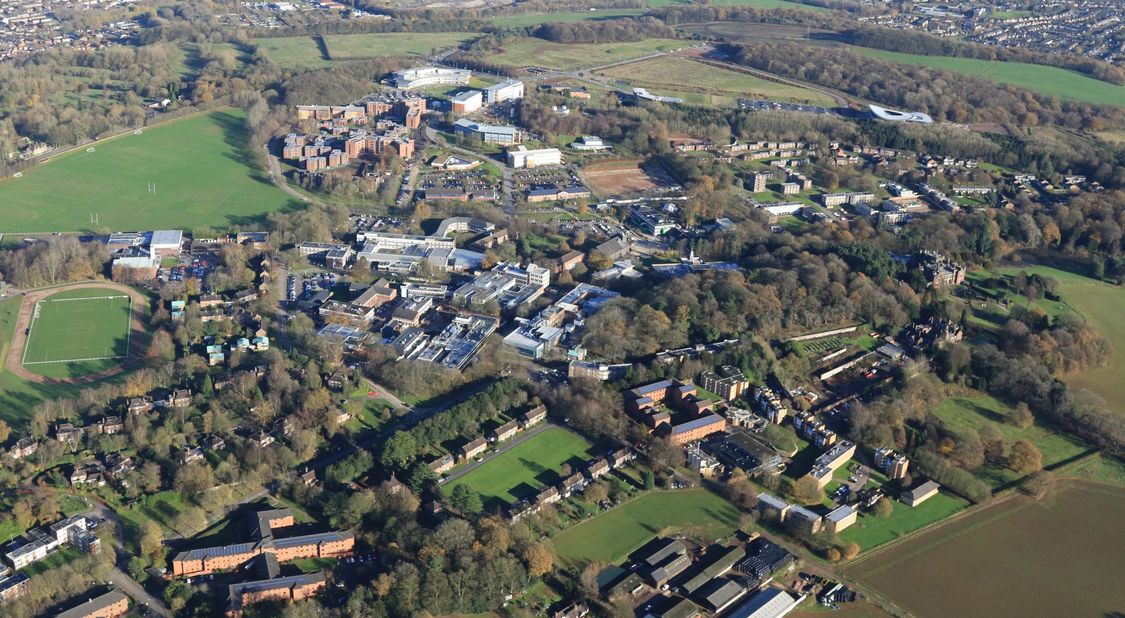 Overview of Keele University campus site