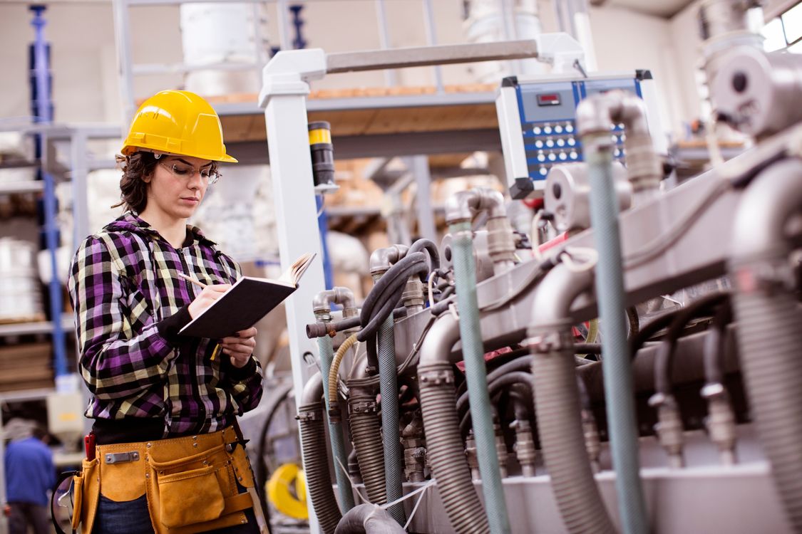 Female engineer student