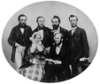 William Siemens mit seiner Frau Anne im Kreise seiner Brüder Walter, Carl, Werner und Otto, um 1860 