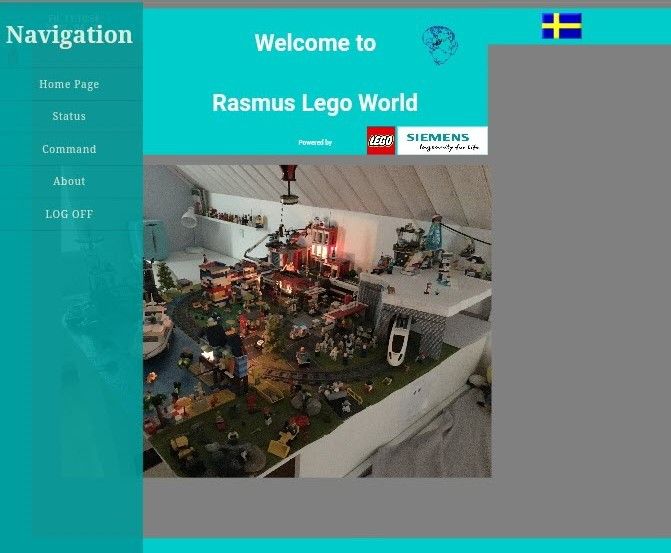 Rasmus Åberg styr sin Legovärld med en Logoapp. 