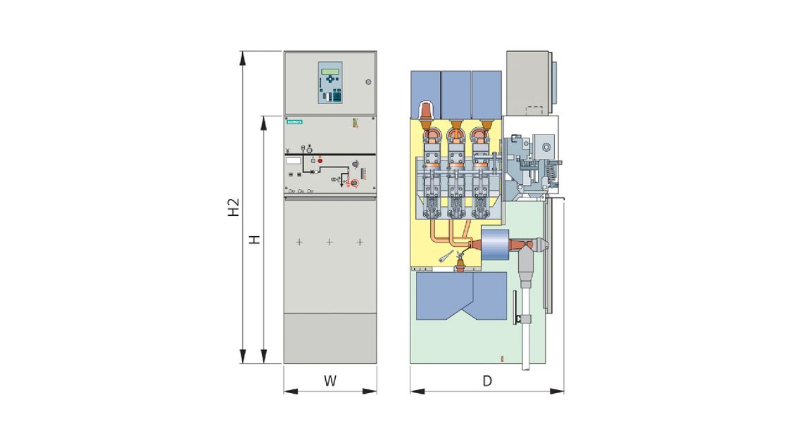 Indoor 8DJH 36 metal-enclosed switchgear