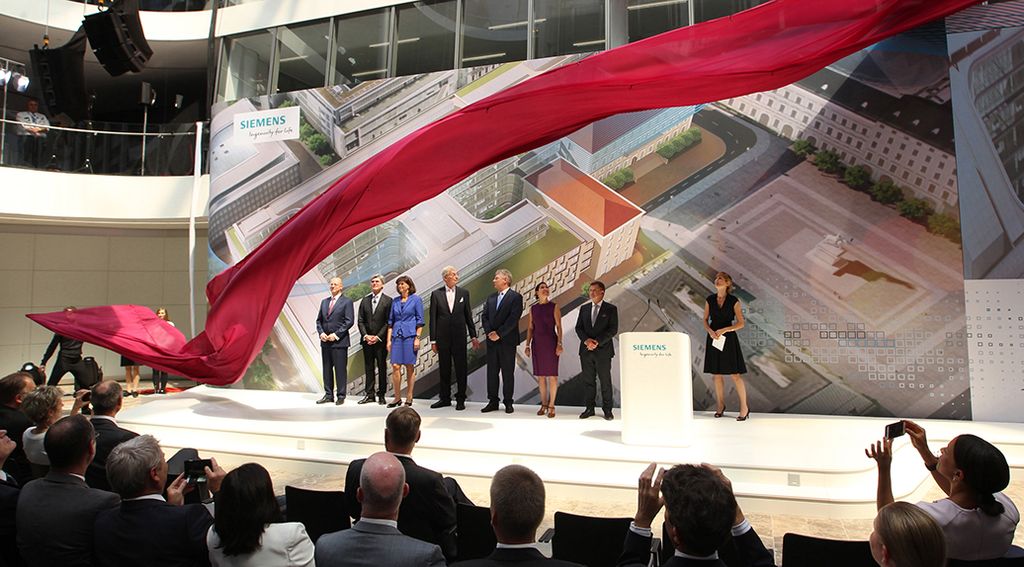 Festakt zur Eröffnung der neuen Siemens-Konzernzentrale