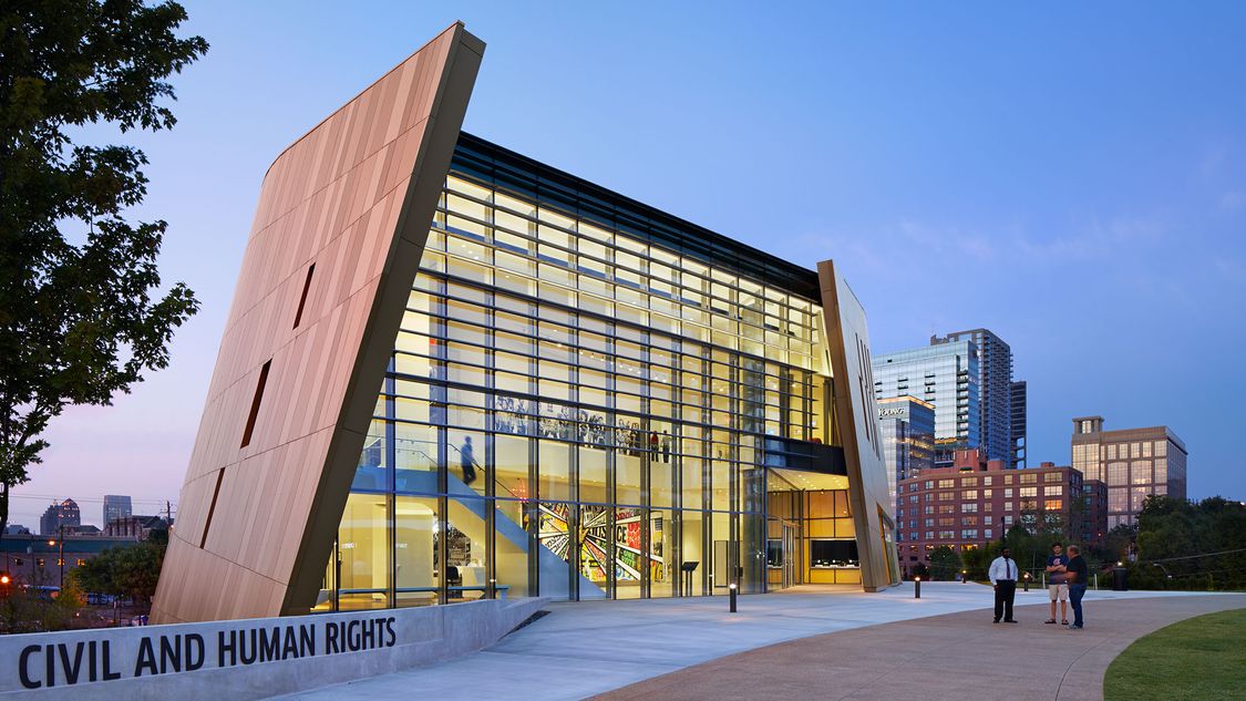 Das National Center of Civil and Human Rights (NCCHR) in Atlanta, Georgia.
