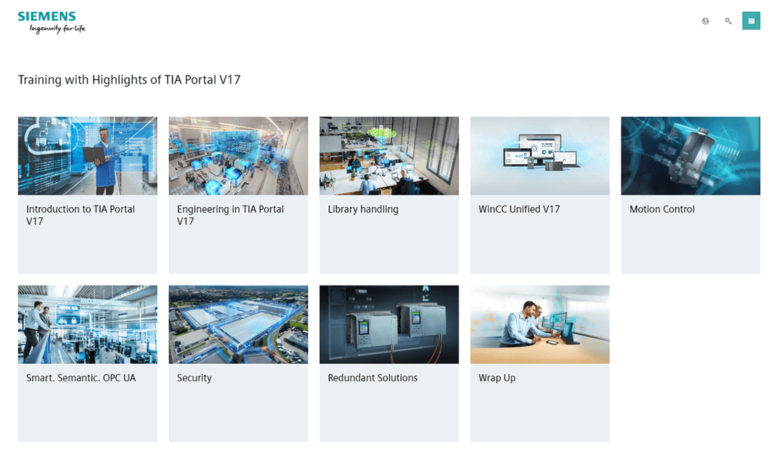 Entdecken Sie die Hard- und Software-Innovationen des TIA Portal V17 in unserem digitalen Training