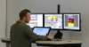 Operator simulates the real crane with RCOS