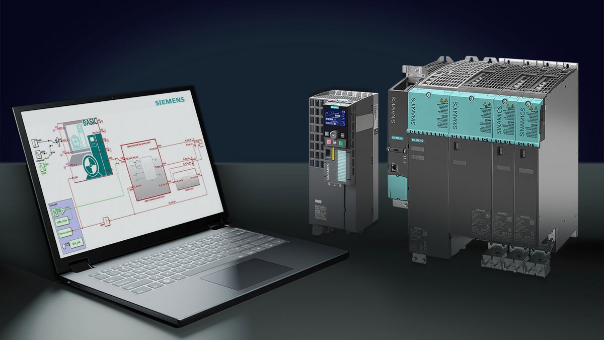 Siemens präsentiert mit Sinamics DriveSim Basic eine neue Softwarelösung, mit der sich erstmals Antriebskonstellationen und deren Verhalten in Maschinen und Anlagen simulieren, anpassen und optimieren lassen.

