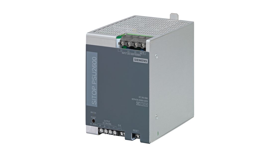 Product image SITOP PSU2600, 3-phase, DC 24 V/20 A