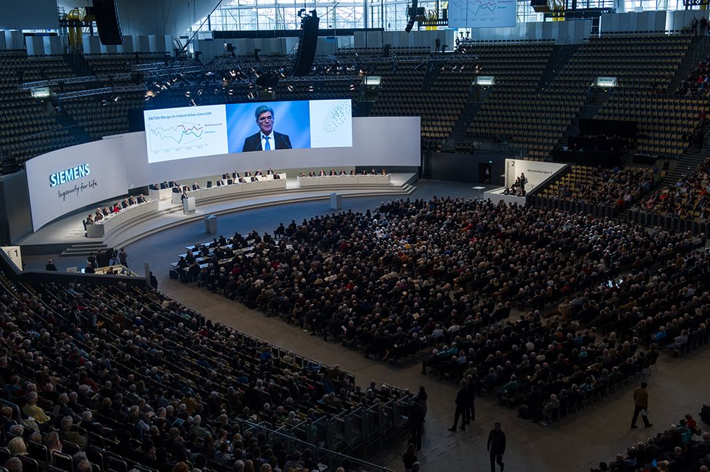 Hauptversammlung 2016 der Siemens AG in München
