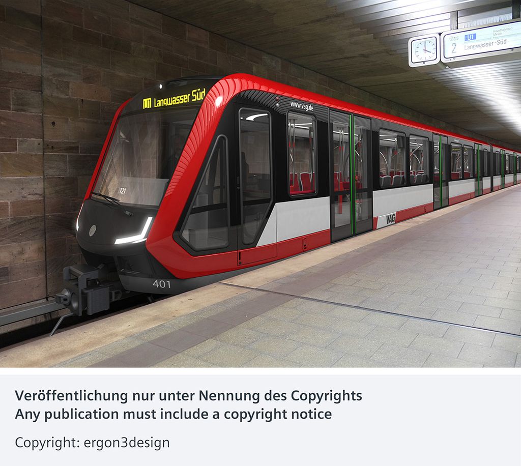 Nürnberg ordert neue U-Bahnen bei Siemens