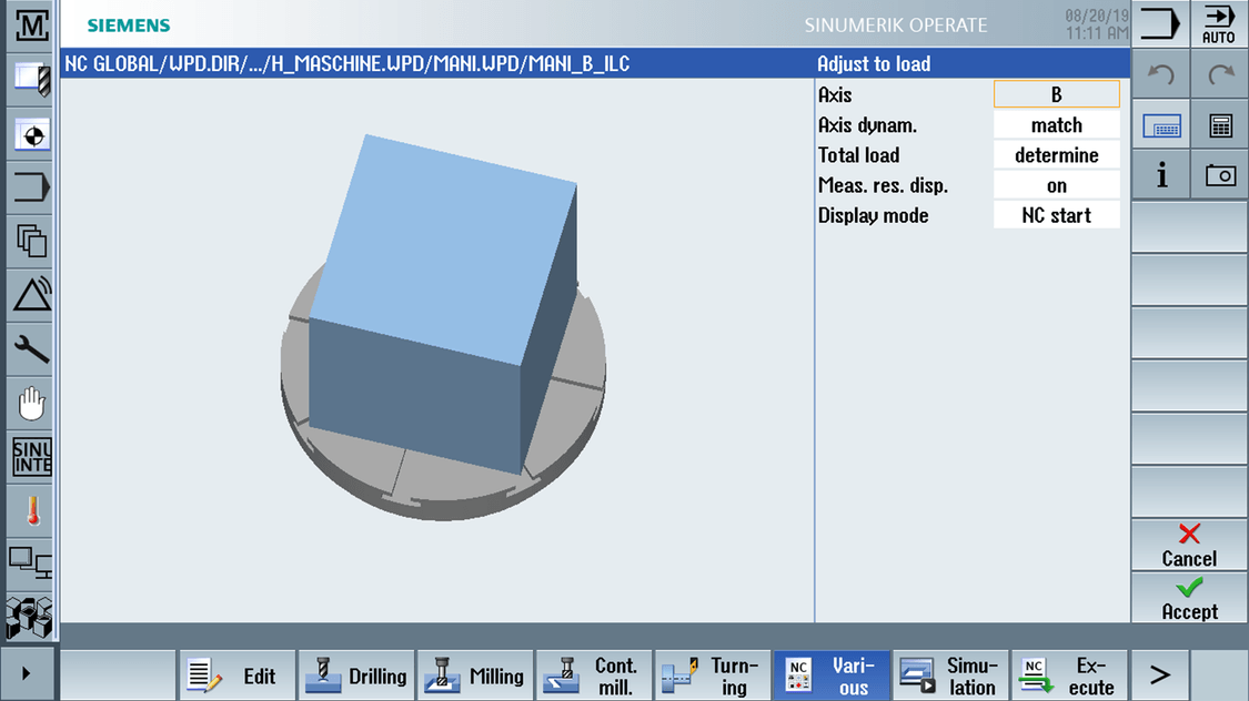 sinumerik cnc milling - Intelligent Load Control / Intelligent Dynamic Control
