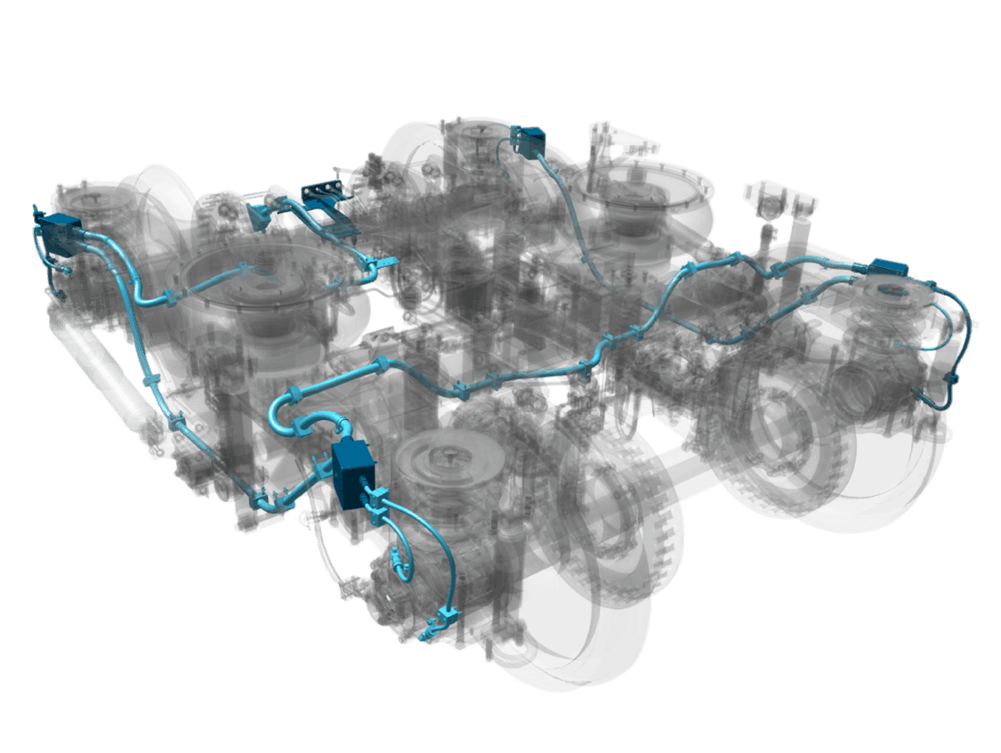 Bogie diagnostics in a 3D model