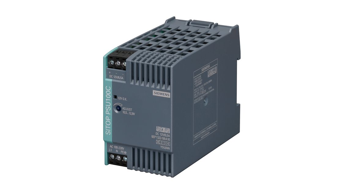 Product image SITOP PSU100C, 1-phase, DC 12 V/6.5 A