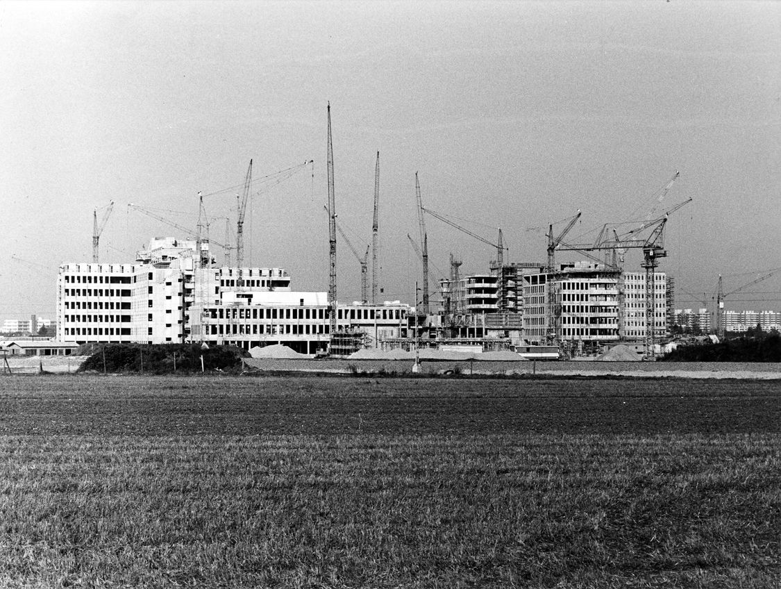 Bauarbeiten vom Siemens Standort München Perlach im Jahre 1975