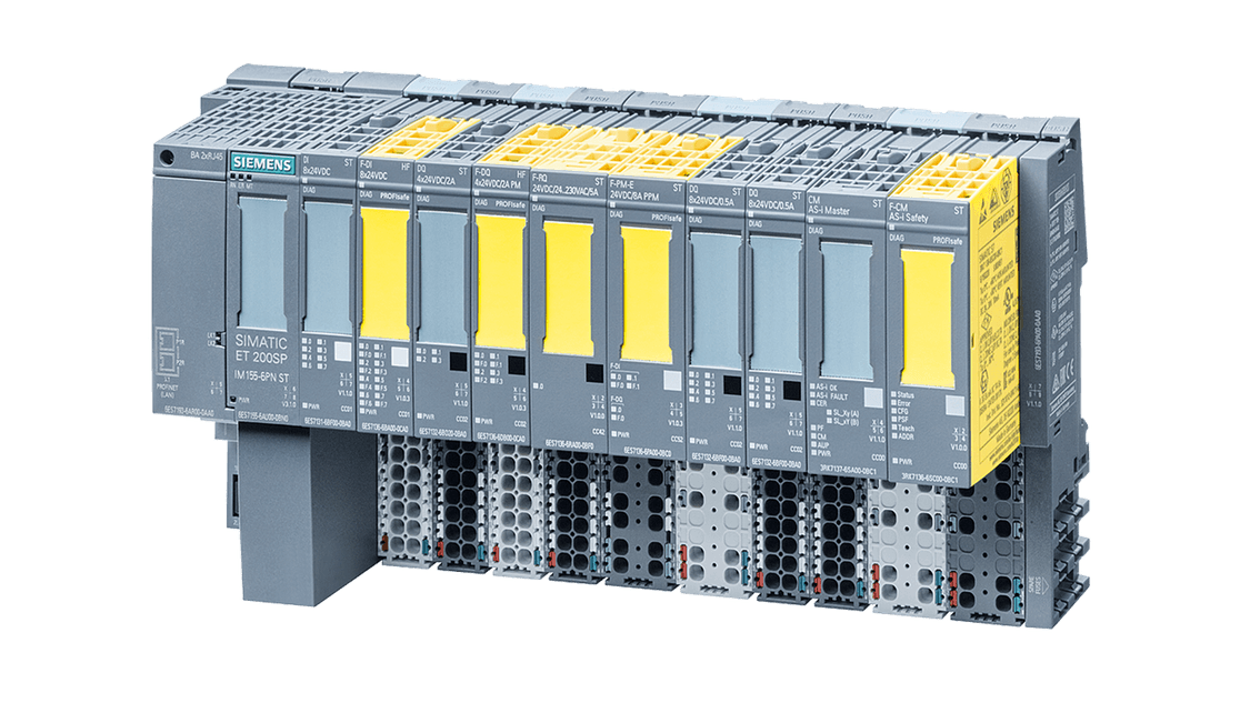 SIMATIC ET 200SP station with failsafe modules
