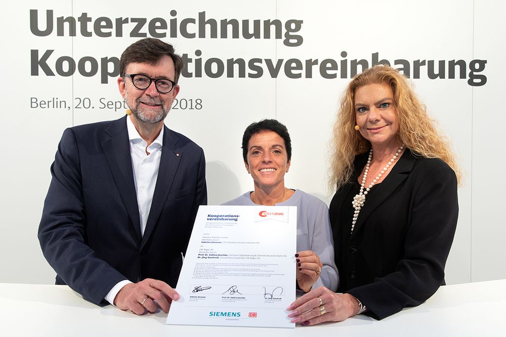 Deutsche Bahn and Siemens Mobility sign a cooperation agreement for the Ideas Train