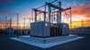 Transformer at sunset