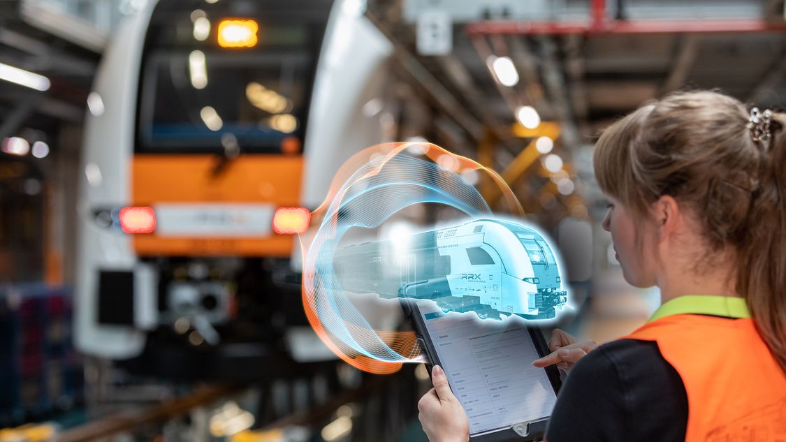 Digital twin for a more efficient maintenance of rail vehicles
