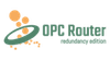 Logo for OPC Router redundancy edition with orange circles
