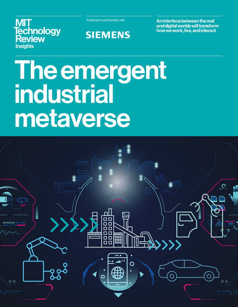 Siemens AG and MIT Technology Review release research report on emergent  Industrial Metaverse, Press, Company